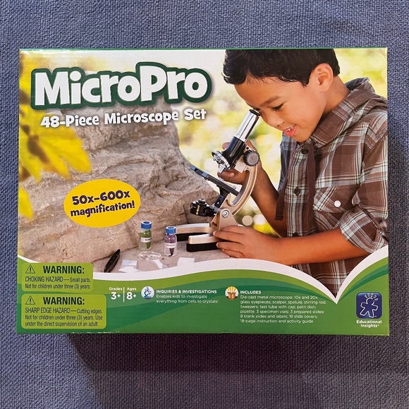 MicroPro 48 piece Microscope set Science  & 24 Prepared Microscope Slides - Picture 10 of 12